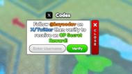 Redeem codes in Cross Road Simulator (Image via Roblox)